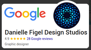 Google Business Danielle Figel Design Studios Logo Design Brand Design Packaging Design Social Media Ad Design Label Design US Graphic Designer 